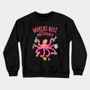 Multitasking Octopus Crewneck Sweatshirt